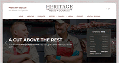 Desktop Screenshot of heritagemeatsgourmet.com